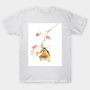 butterfly on flower T-Shirt